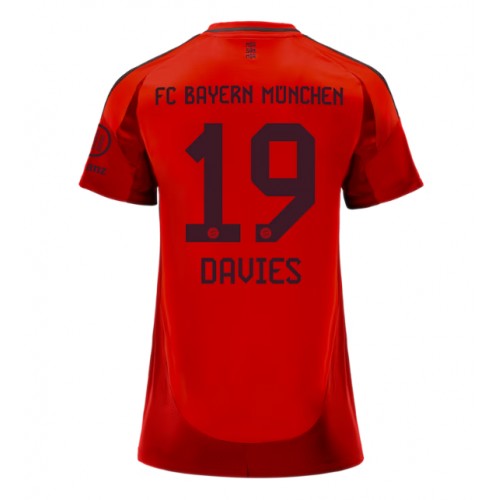 Dres Bayern Munich Alphonso Davies #19 Domaci za Žensko 2024-25 Kratak Rukav